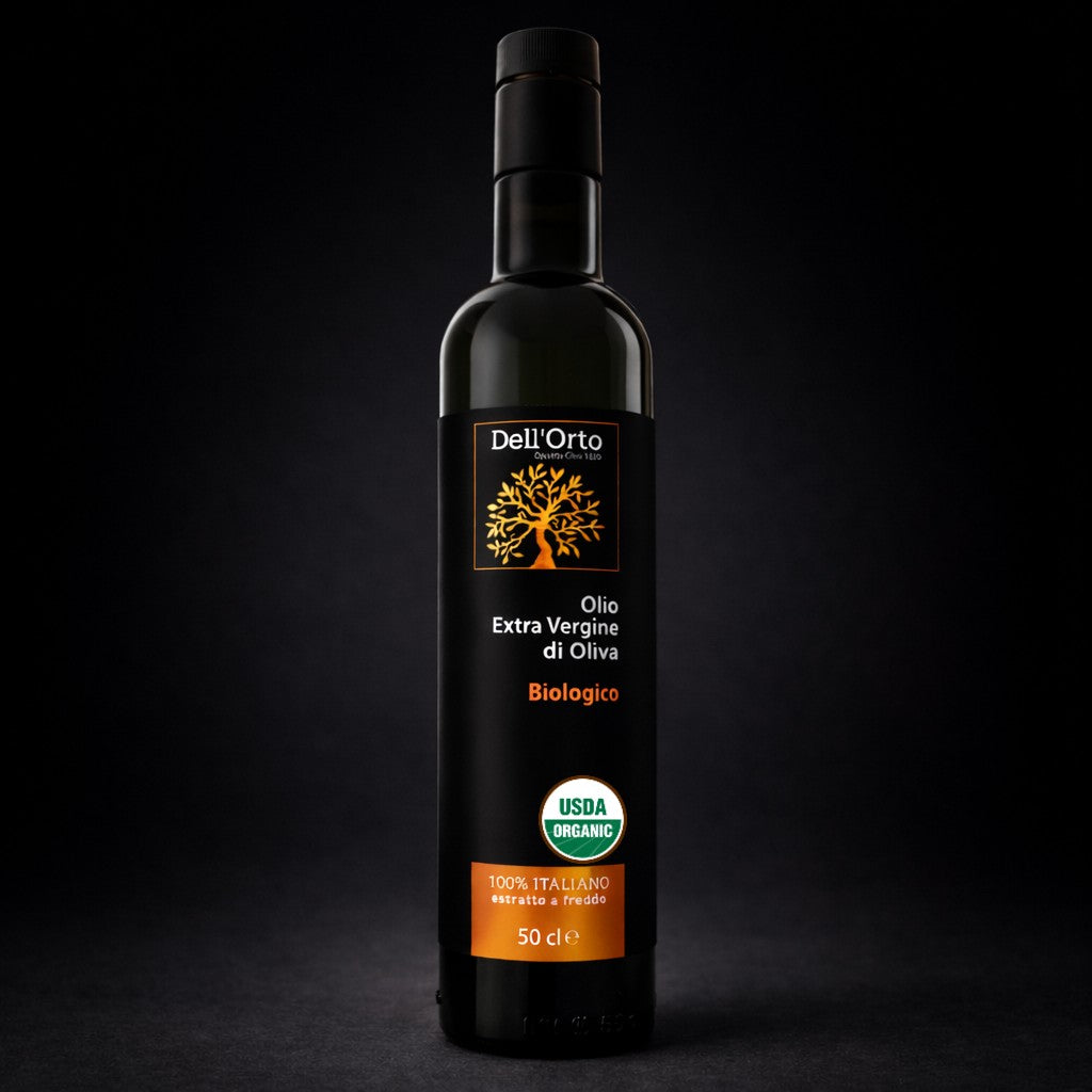 Dell’Orto Organic Extra Virgin Olive Oil - 16.9 oz / 500 ml