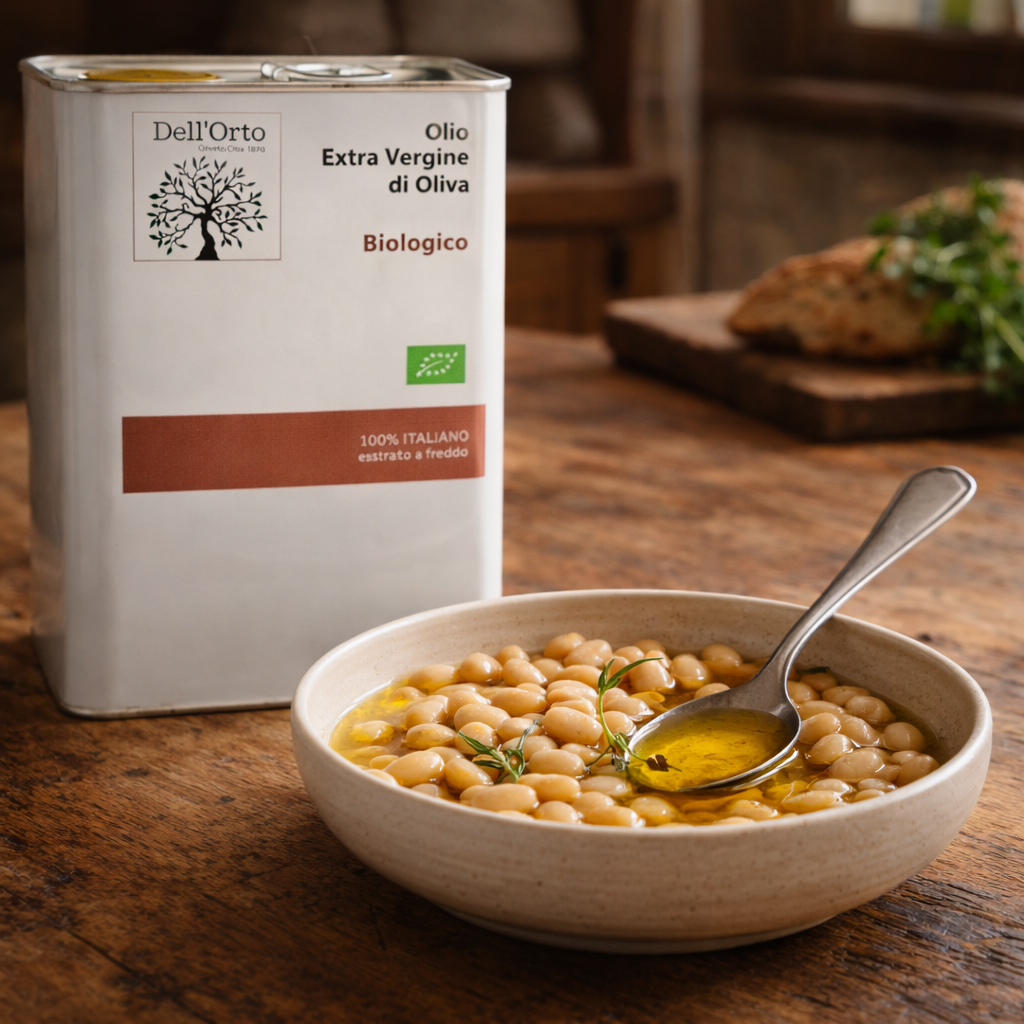 Dell’Orto Organic Extra Virgin Olive Oil - 101.4 oz / 3 Liter