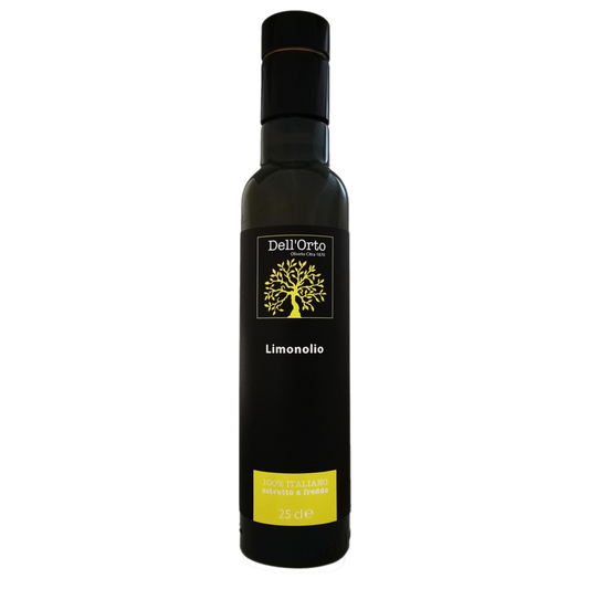 Dell’Orto Limonolio – Lemon-Infused Extra Virgin Olive Oil – Cold-Pressed with Amalfi Lemons – Bright, Fragrant & Flavorful