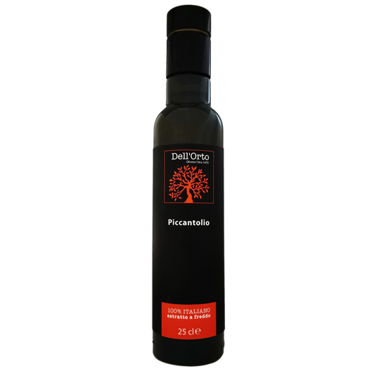 Dell’Orto Piccantolio – Spicy Chili-Infused Extra Virgin Olive Oil – Bold, Balanced & Perfectly Spiced